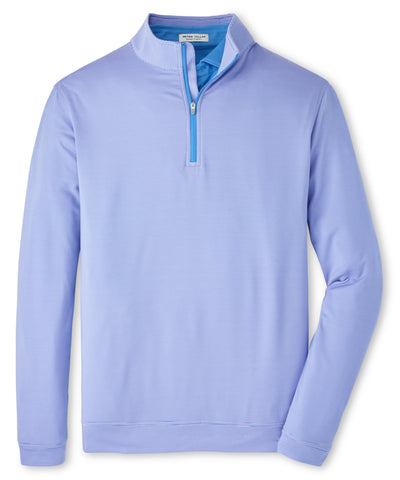 Peter Millar Sugar Stripe Perth Quarter-Zip Pullover, Men's Big & Tall