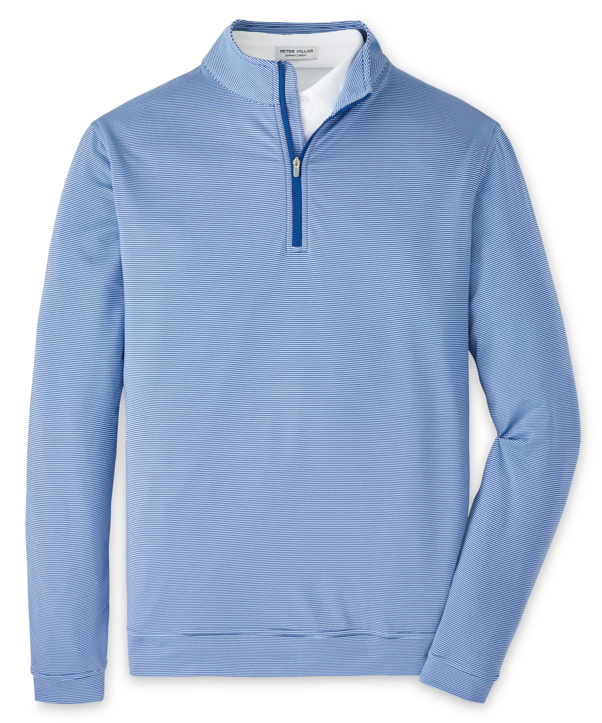 Peter Millar Sugar Stripe Perth Quarter-Zip Pullover, Men's Big & Tall