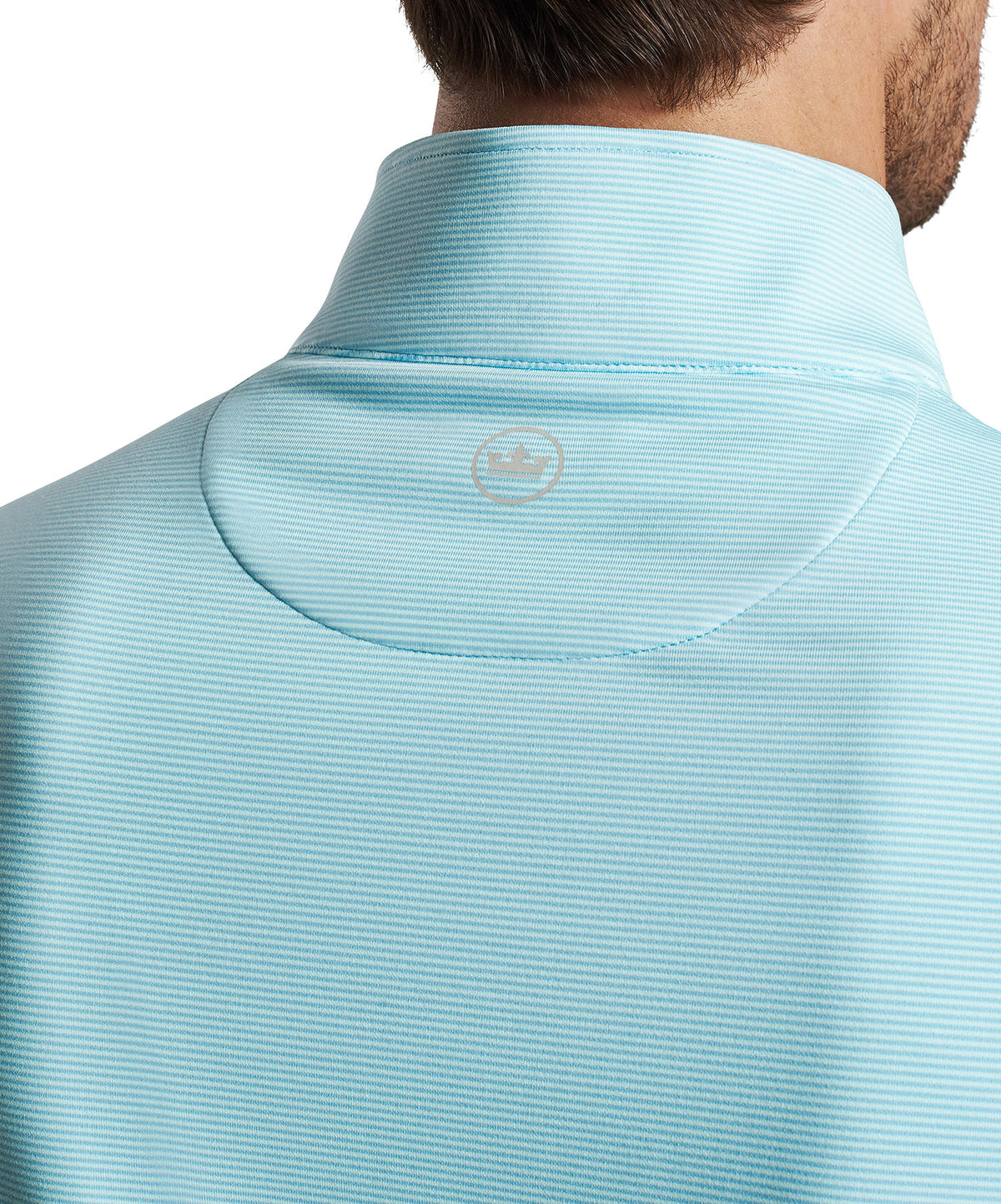 Peter Millar Sugar Stripe Perth Quarter-Zip Pullover, Men's Big & Tall