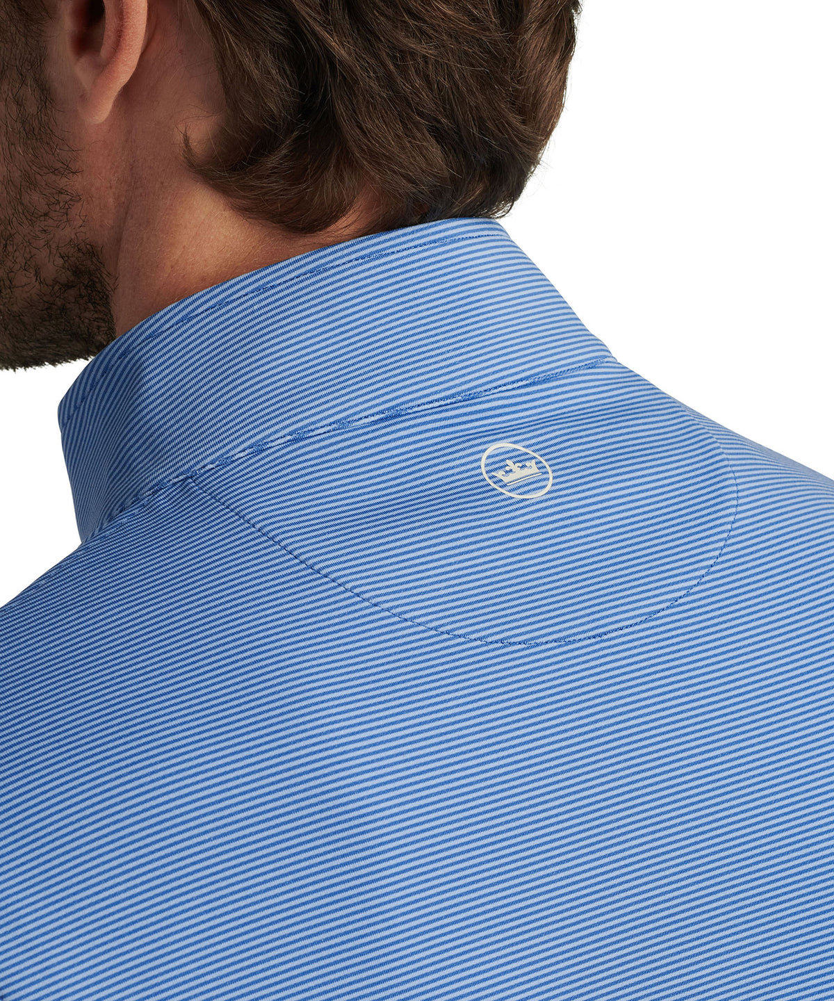 Peter Millar Sugar Stripe Perth Quarter-Zip Pullover, Men's Big & Tall