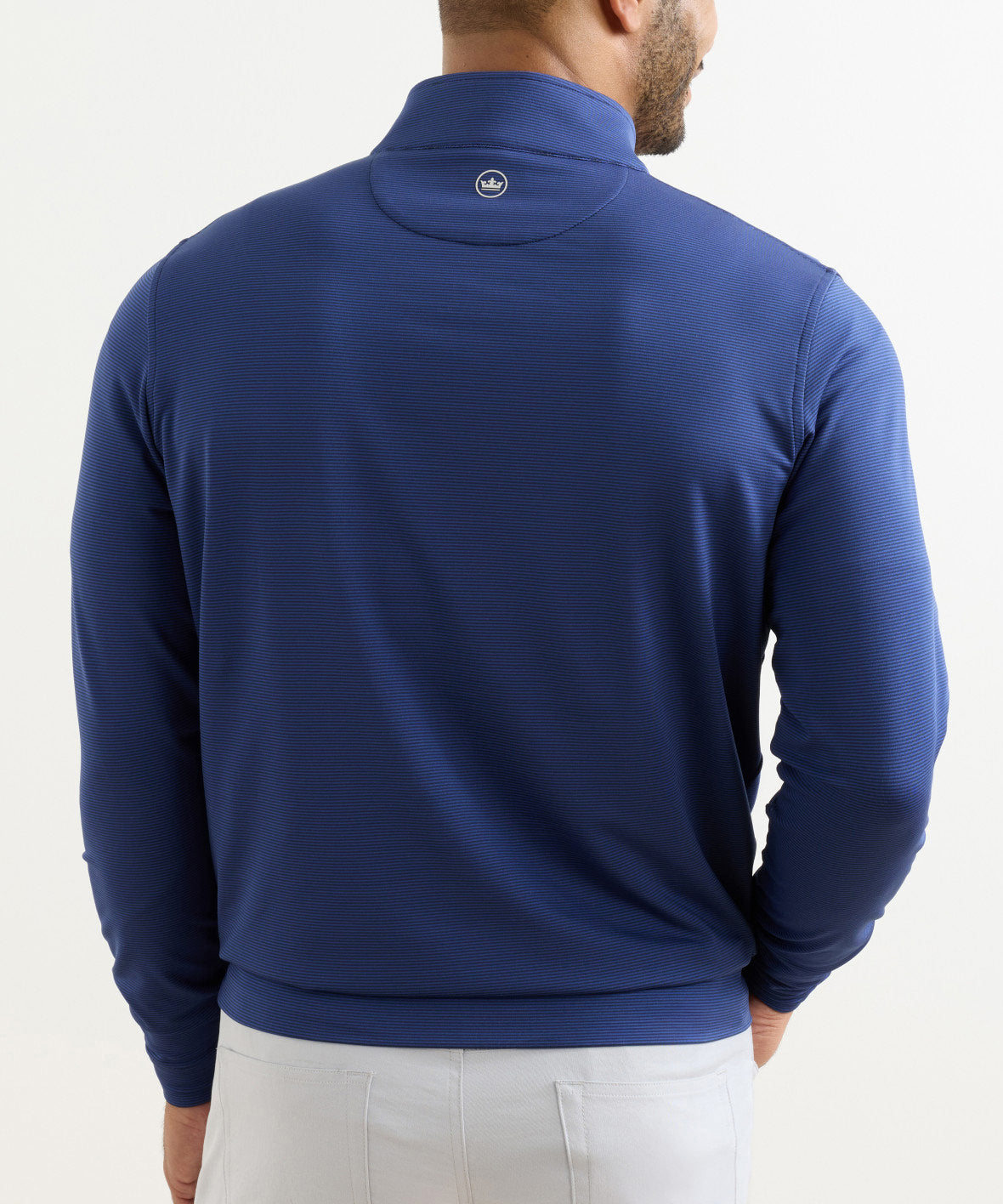 Peter Millar Sugar Stripe Perth Quarter-Zip Pullover, Men's Big & Tall