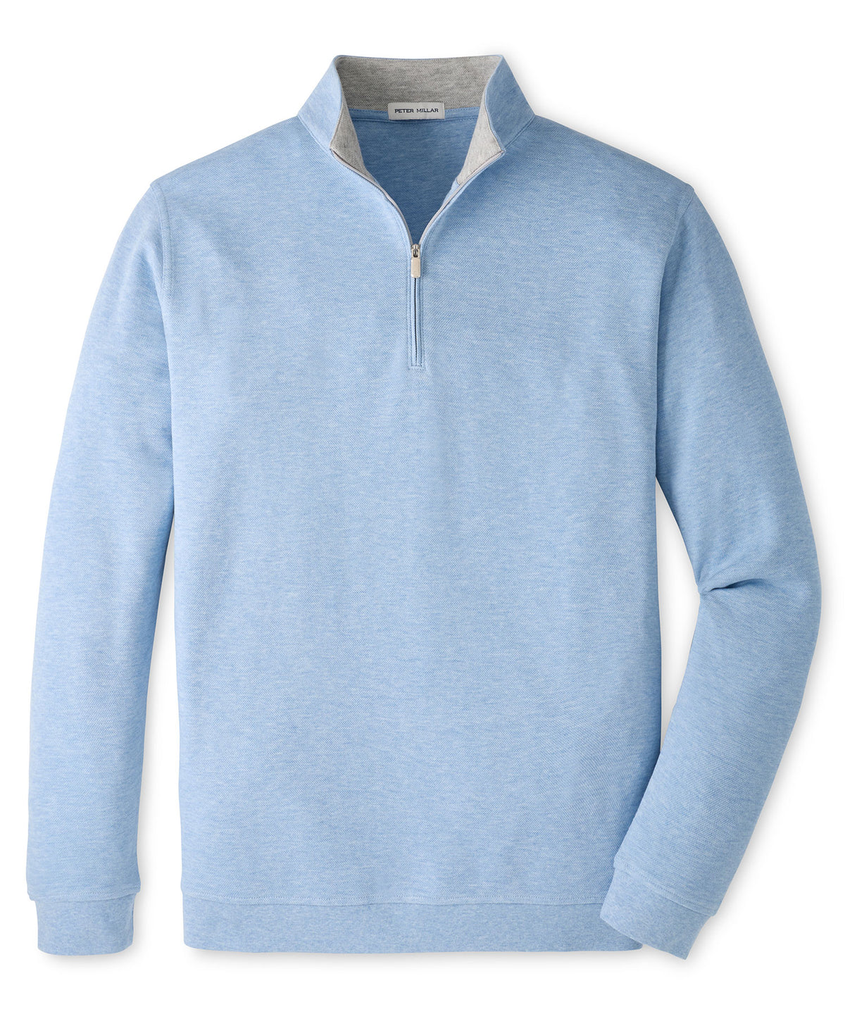 Peter Millar Crown Comfort Quarter-Zip Pullover - Cottage Blue, Men's Big & Tall