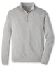 Peter Millar Crown Comfort Quarter-Zip Pullover - Light Grey
