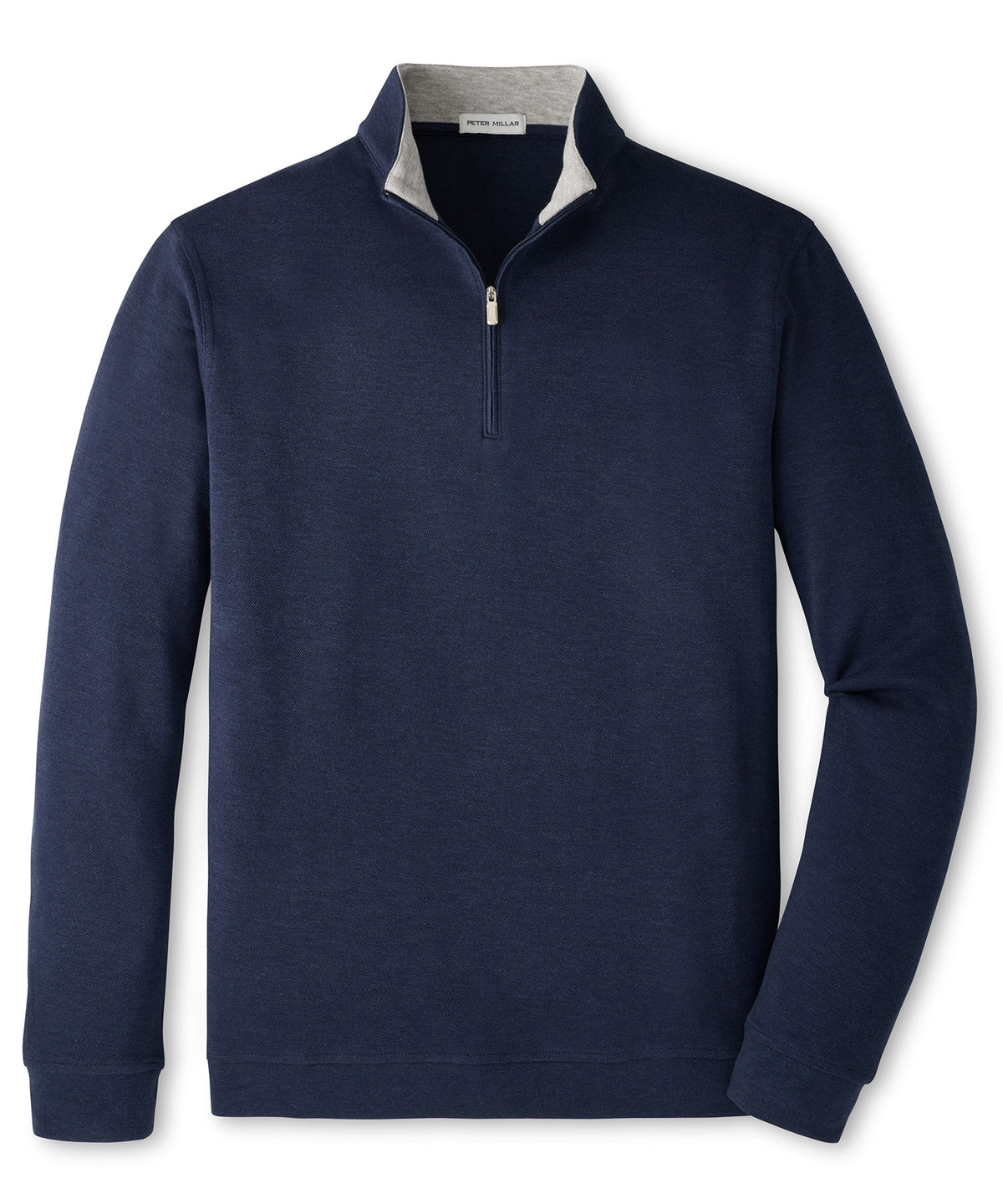 Peter Millar Crown Comfort Quarter-Zip Pullover - Navy, Men's Big & Tall