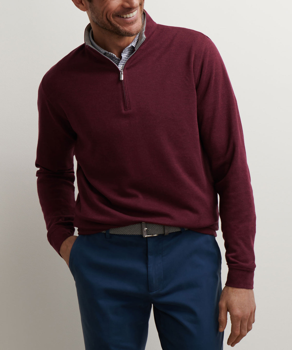 Peter Millar Crown Comfort Quarter-Zip Pullover, Men's Big & Tall