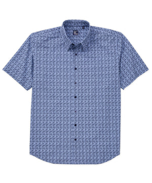 Westport No-Tuck Short Sleeve 'Seismic Shift' Stretch Performance Sport Shirt
