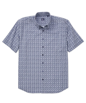 Westport No-Tuck Short Sleeve 'Seismic Shift' Stretch Performance Sport Shirt