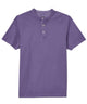 Westport Lifestyle Short Sleeve Garment Dyed Pique Henley Knit Shirt