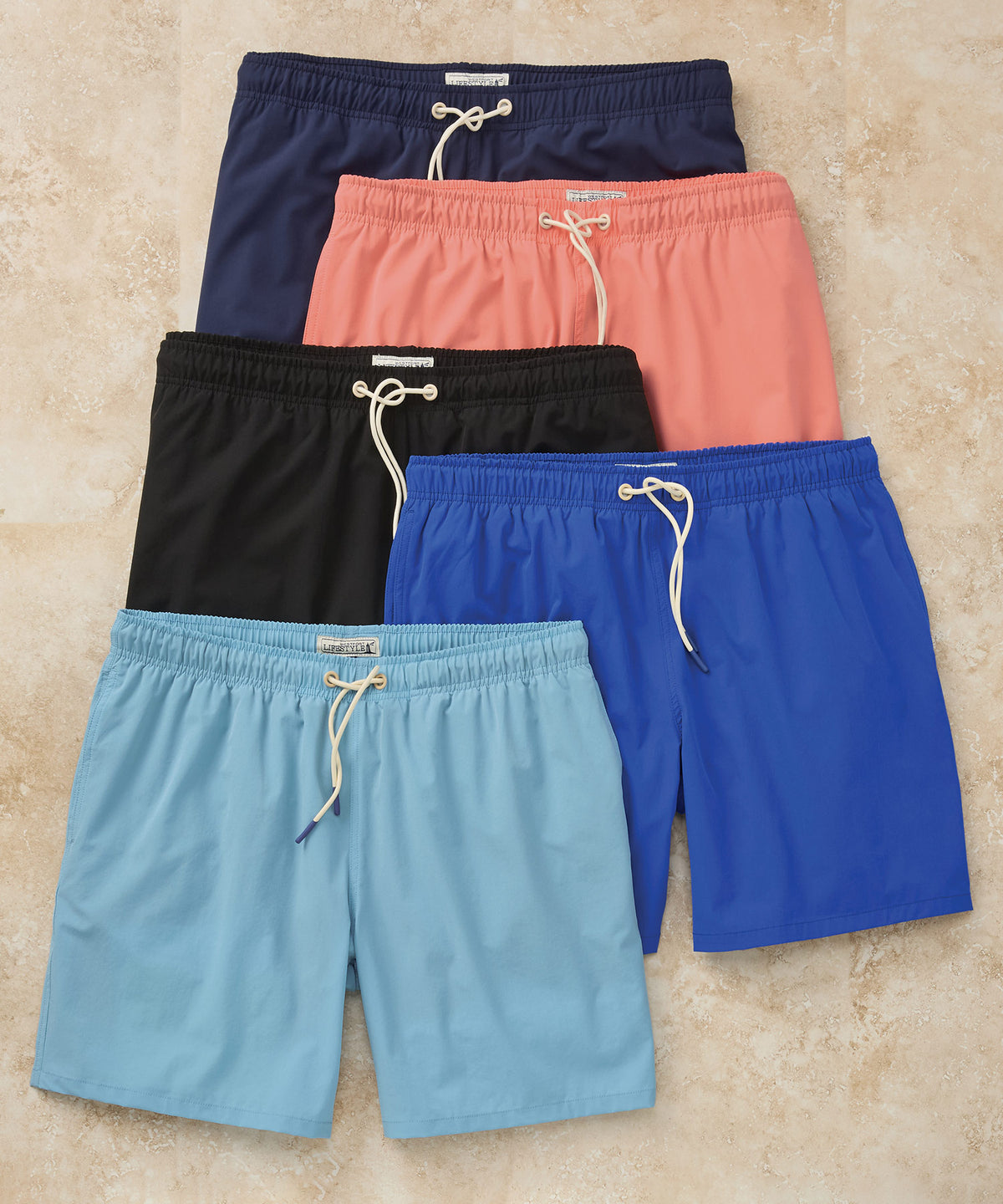 Westport Lifestyle Compo Solid Stretch Swim Trunk, Men's Big & Tall