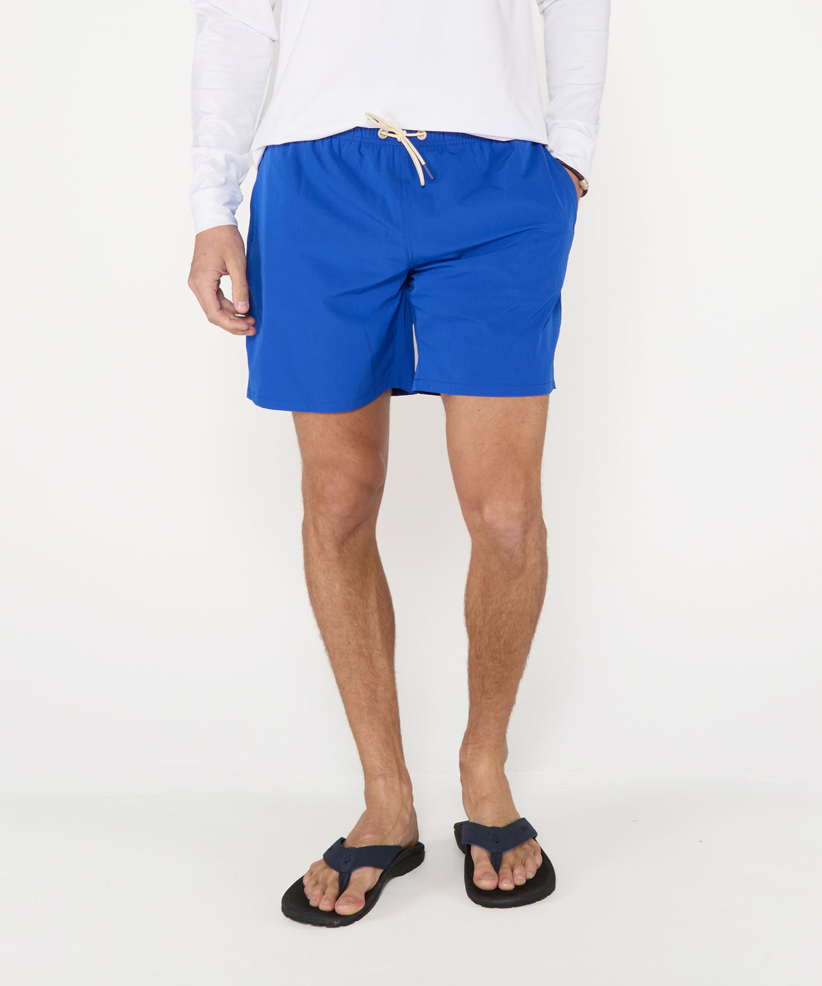 Westport Lifestyle Compo Solid Stretch Swim Trunk, Men's Big & Tall