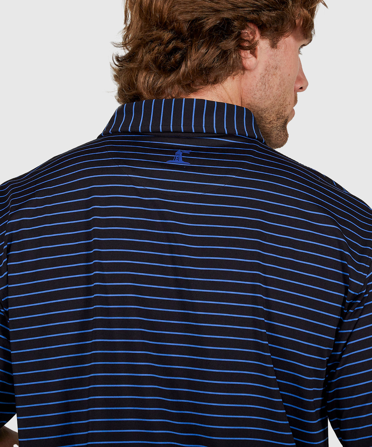 Westport Lifestyle Short Sleeve Stripe Polo Knit Shirt, Men's Big & Tall