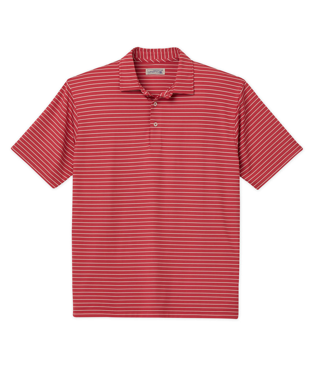 Westport Lifestyle Short Sleeve Stripe Polo Knit Shirt, Men's Big & Tall
