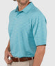 Westport Lifestyle Short Sleeve Stripe Polo Knit Shirt