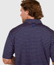 Westport Lifestyle Short Sleeve Stripe Polo Knit Shirt