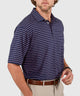 Westport Lifestyle Short Sleeve Stripe Polo Knit Shirt