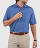 Westport Lifestyle Short Sleeve Stripe Polo Knit Shirt