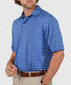Westport Lifestyle Short Sleeve Stripe Polo Knit Shirt