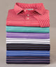 Westport Lifestyle Short Sleeve Stripe Polo Knit Shirt