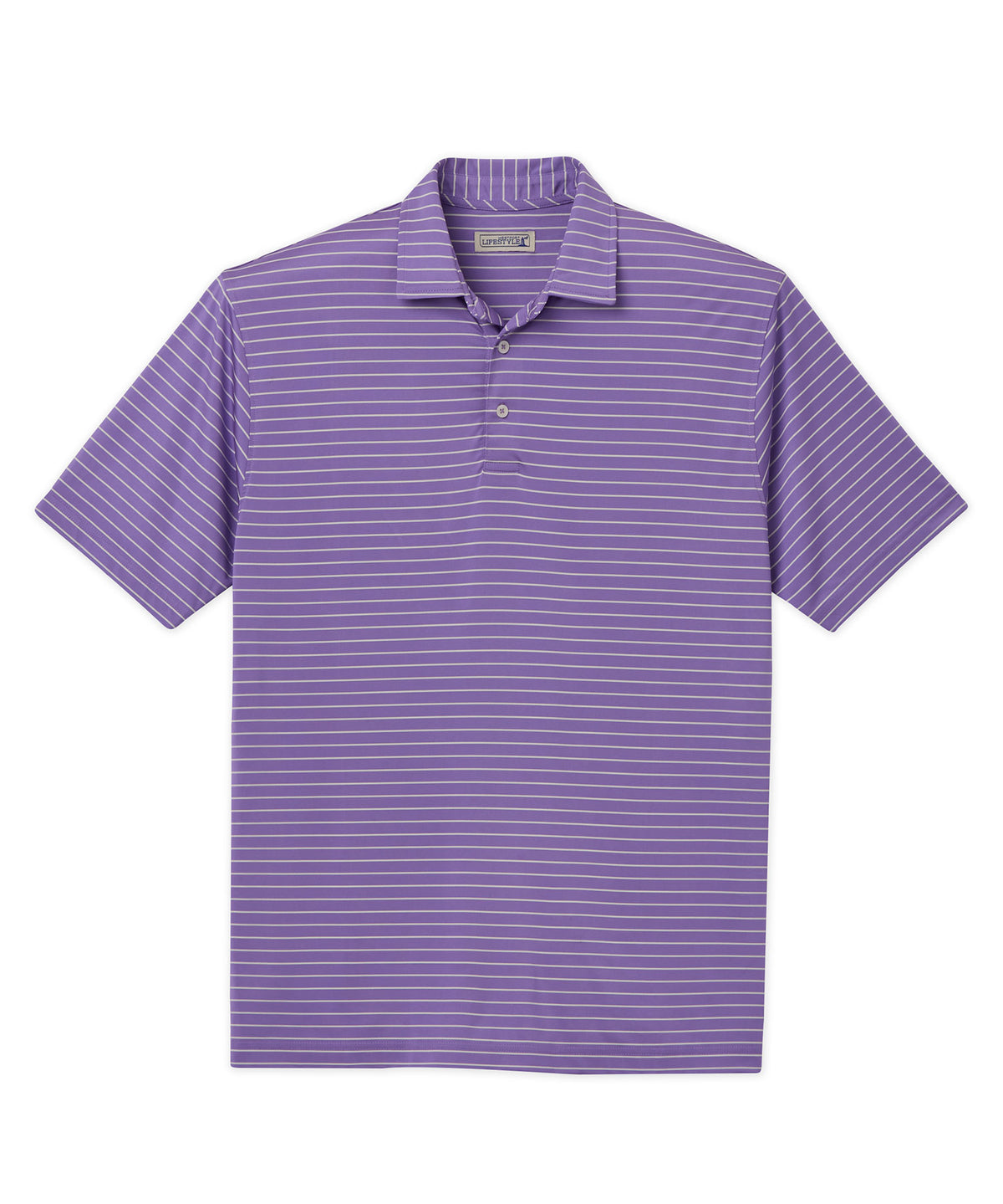 Westport Lifestyle Short Sleeve Stripe Polo Knit Shirt, Men's Big & Tall