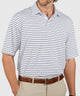 Westport Lifestyle Short Sleeve Stripe Polo Knit Shirt