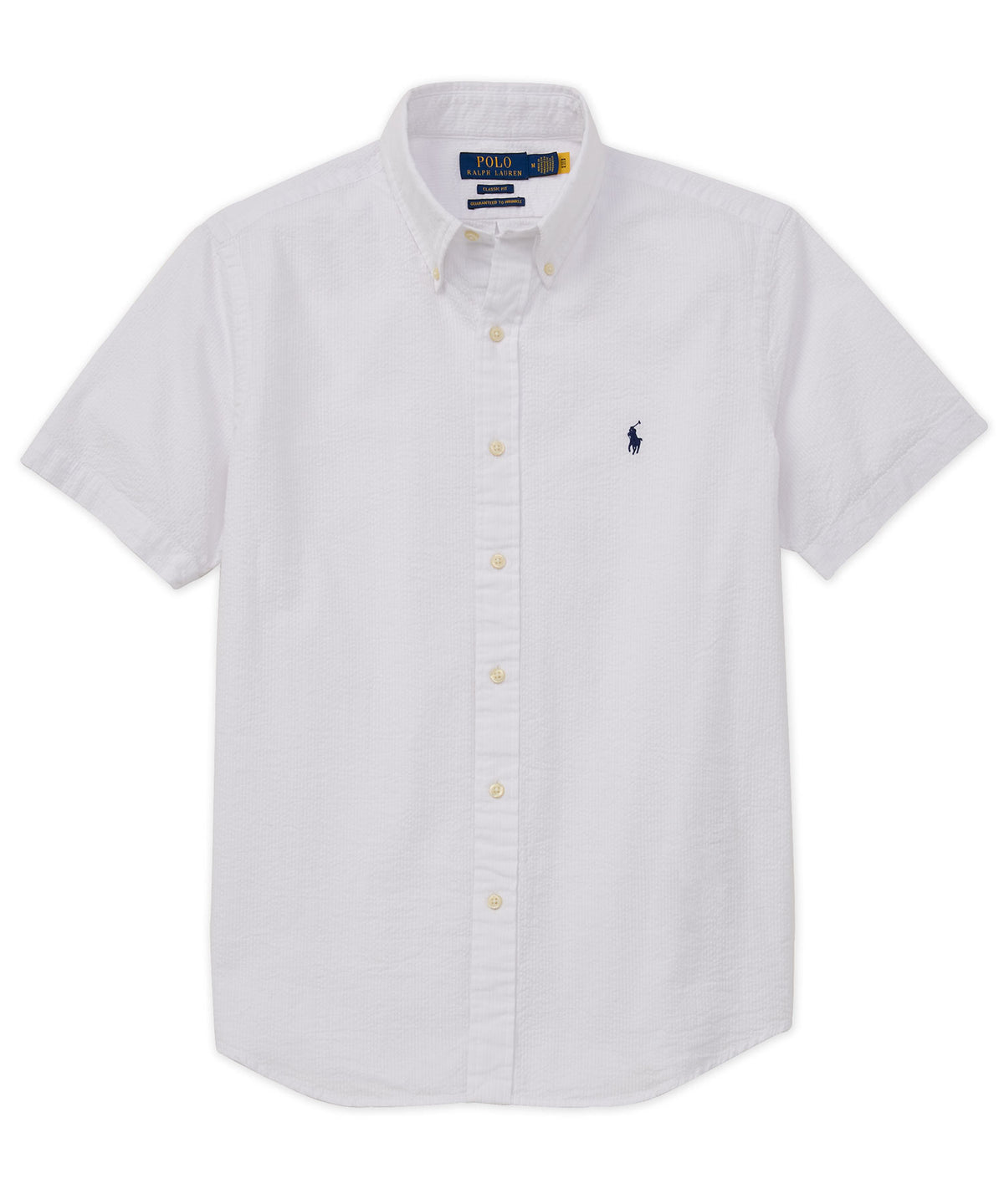 Polo Ralph Lauren Short Sleeve Button Down Collar Seersucker Sport Shirt, Men's Big & Tall