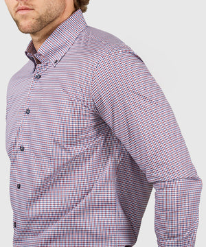 Westport Black Long Sleeve Button-Down Gingham Sport Shirt