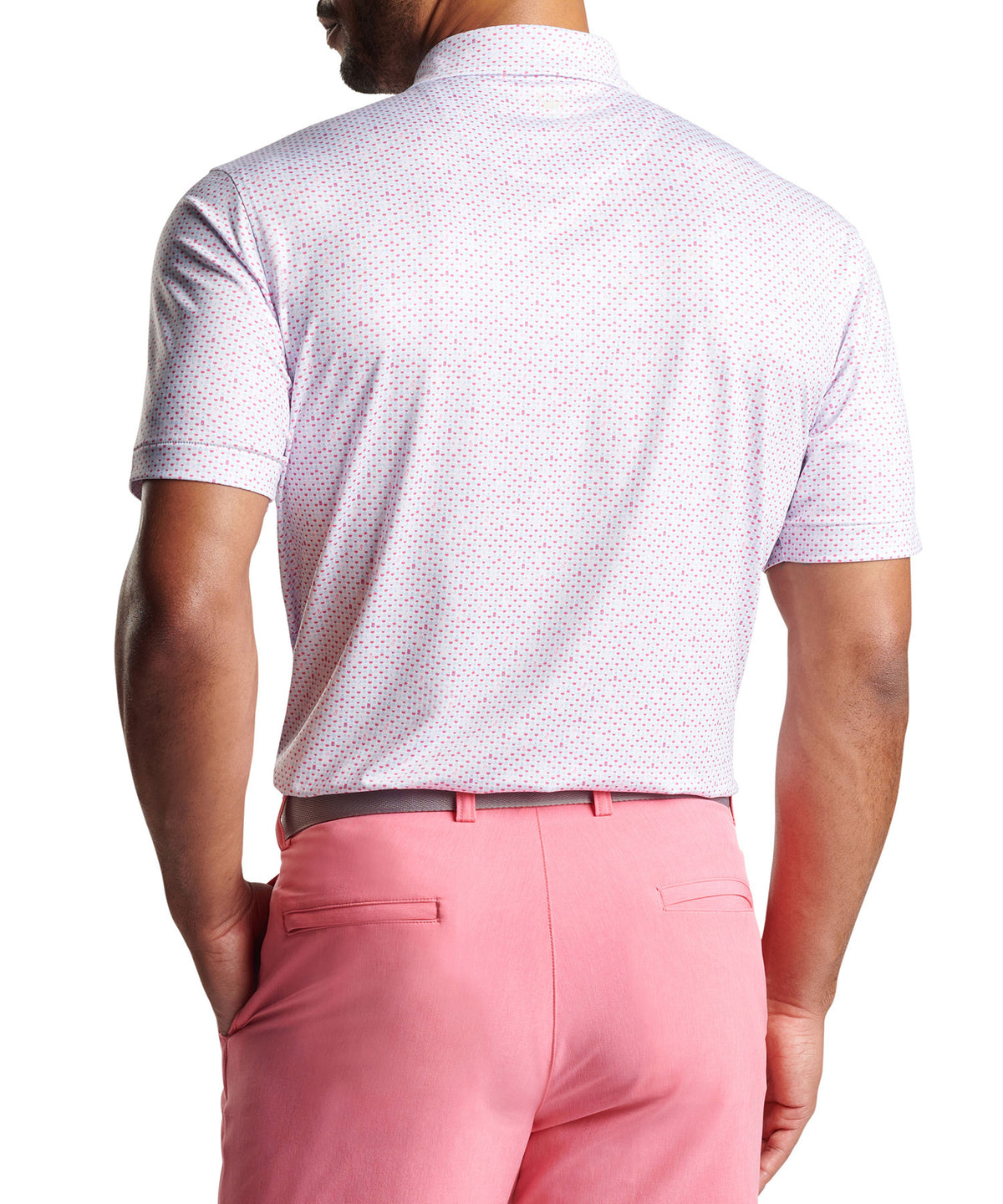 Peter Millar Short Sleeve 'Bees Knees' Print Polo Knit Shirt, Men's Big & Tall