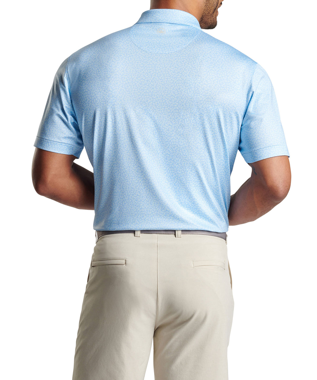 Peter Millar Short Sleeve 'Mahi Mahi' Print Polo Knit Shirt, Men's Big & Tall