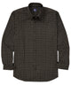Westport No-Tuck Long Sleeve Button Down Collar Stretch Performance Grid Check Print Sport Shirt