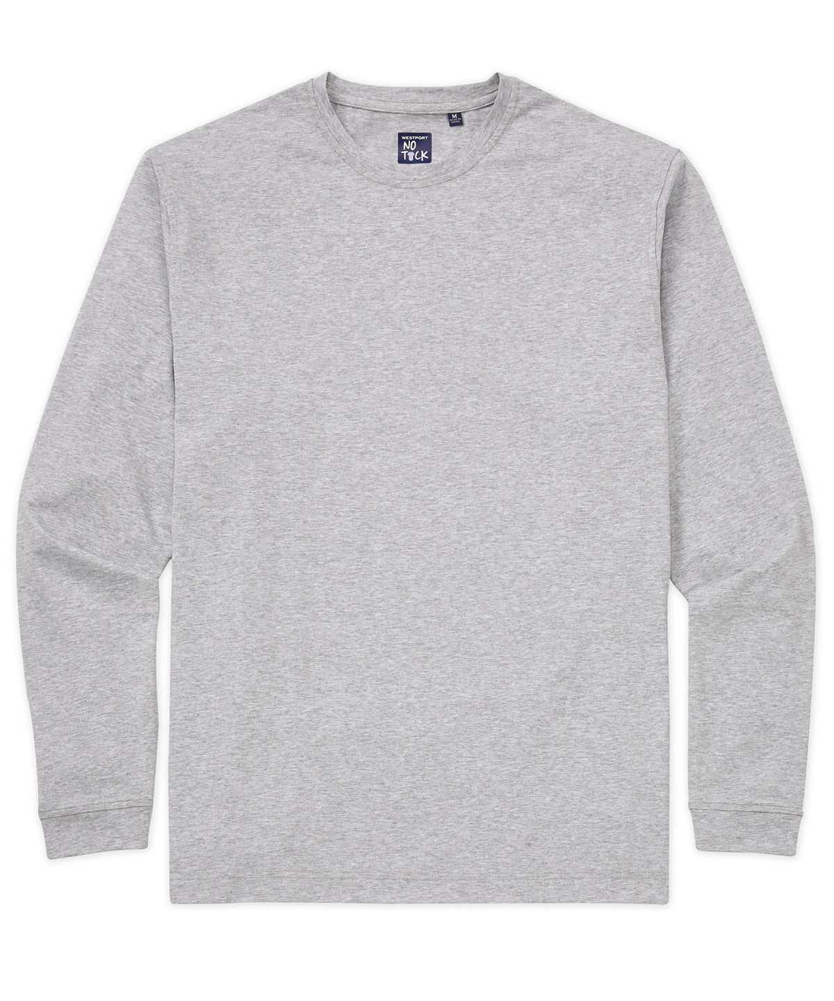 Westport No-Tuck Long Sleeve Stretch Cotton Crew Neck T-Shirt, Men's Big & Tall