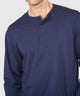 Westport No-Tuck Long Sleeve Stretch Cotton Crew Neck Henley