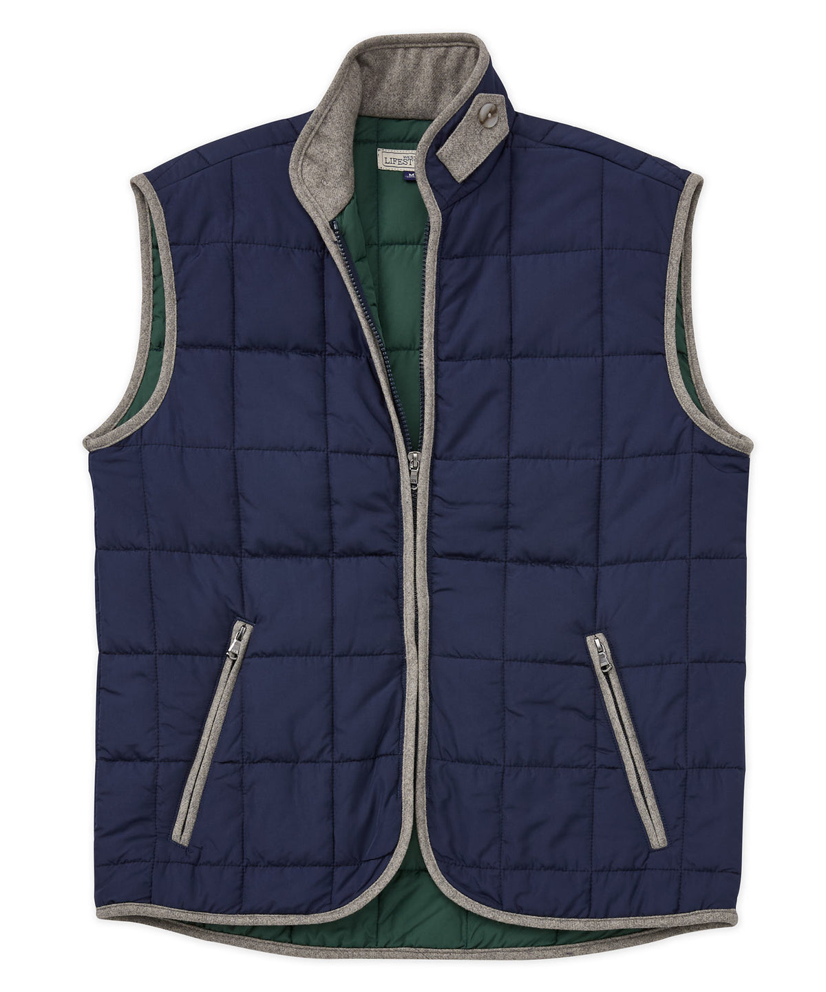 Westport Lifestyle Edgartown Box Quilted Vest, Men's Big & Tall