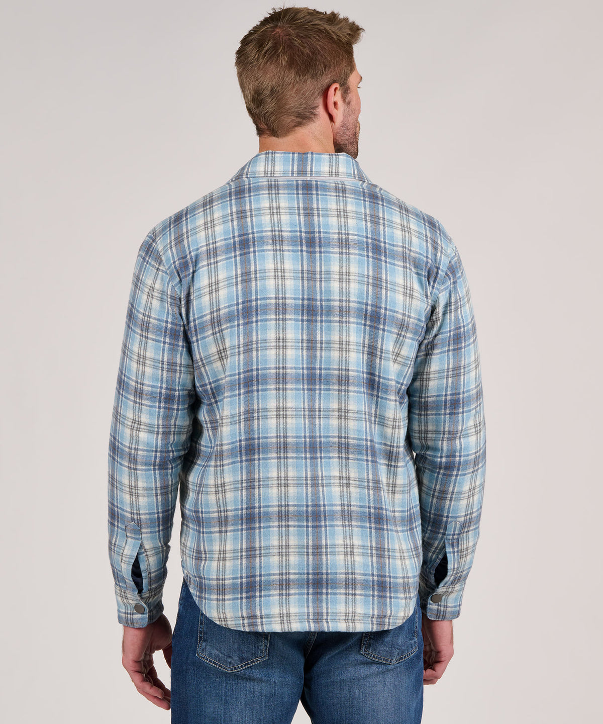 Westport Lifestyle Sherpa Lined Firepit Flannel Shirt Jacket, Men's Big & Tall