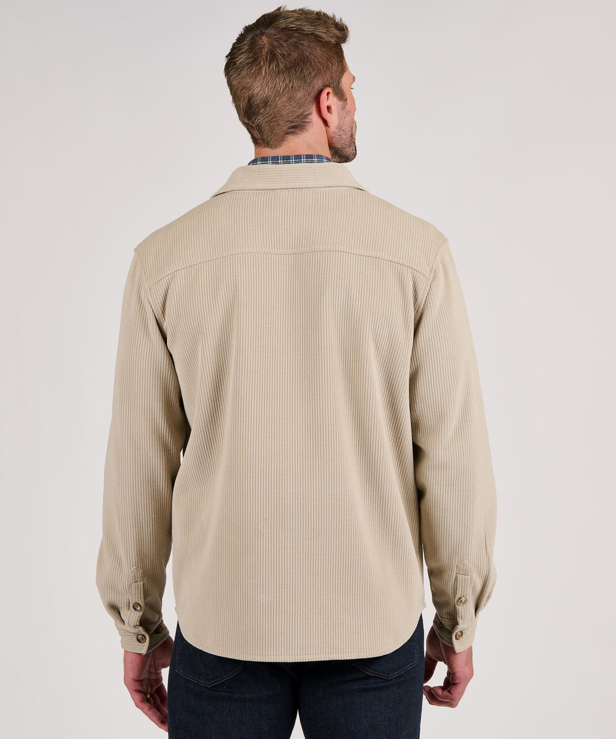 Westport Lifestyle Knit Corded Shirt Jacket, Men's Big & Tall