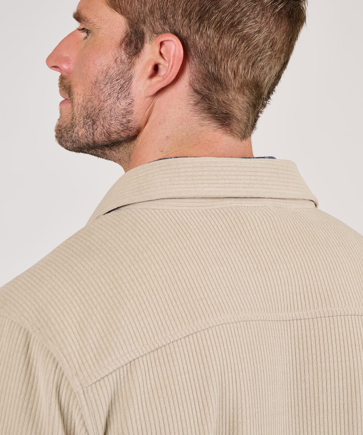 Westport Lifestyle Knit Corded Shirt Jacket, Men's Big & Tall