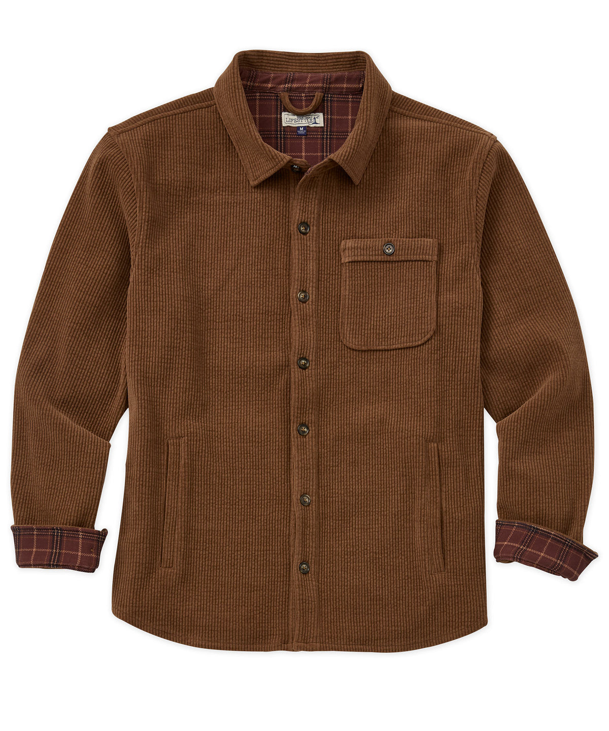 Westport Lifestyle Knit Corded Shirt Jacket, Men's Big & Tall
