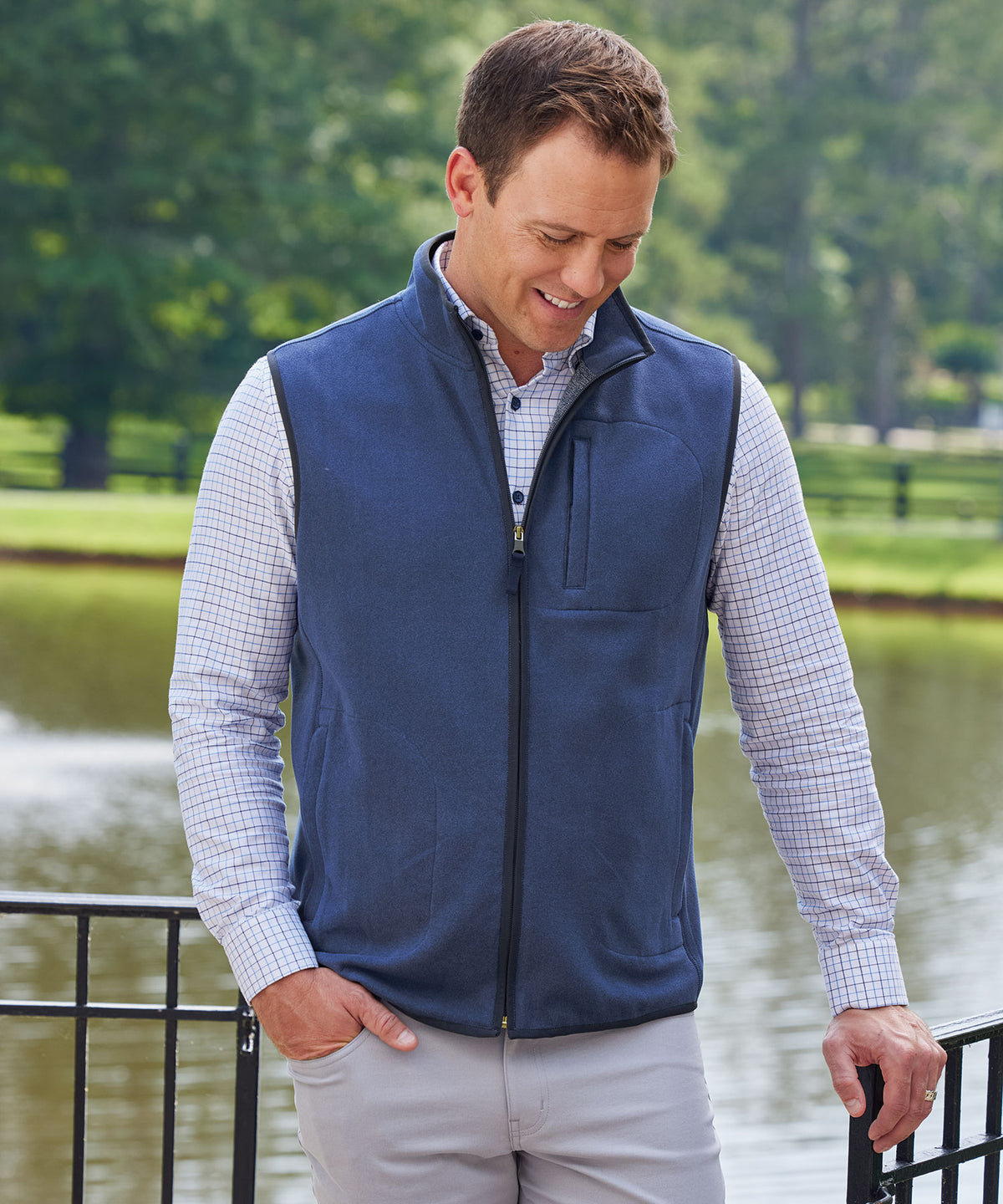 Westport Lifestyle Fairway Fleece Vest, Men's Big & Tall