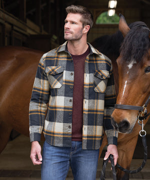 Westport Black Wool Blend Shirt Jacket