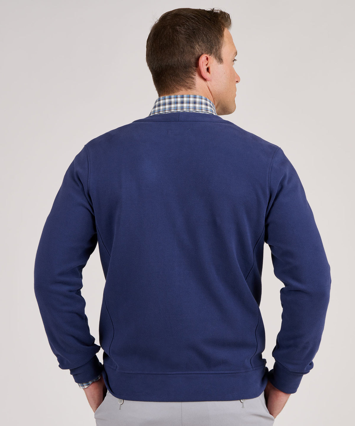 Westport Lifestyle Brushed Interlock Cardigan, Men's Big & Tall