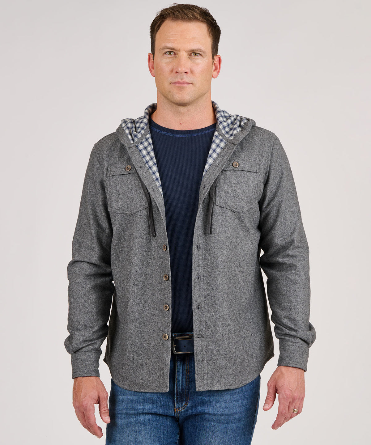 Westport Lifestyle Firepit Hoodie Shirt Jacket, Men's Big & Tall