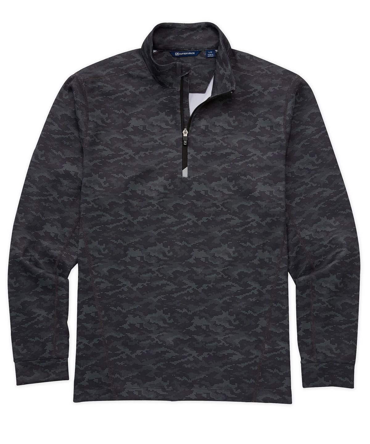 Cutter & Buck Traverse Camo Print Stretch Quarter Zip Pullover, Men's Big & Tall