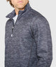 Cutter & Buck Traverse Camo Print Stretch Quarter Zip Pullover