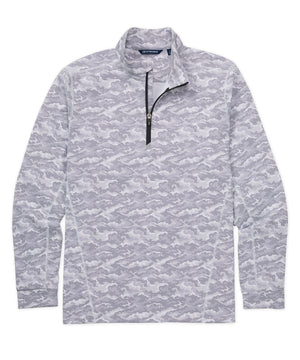 Cutter & Buck Traverse Camo Print Stretch Quarter Zip Pullover