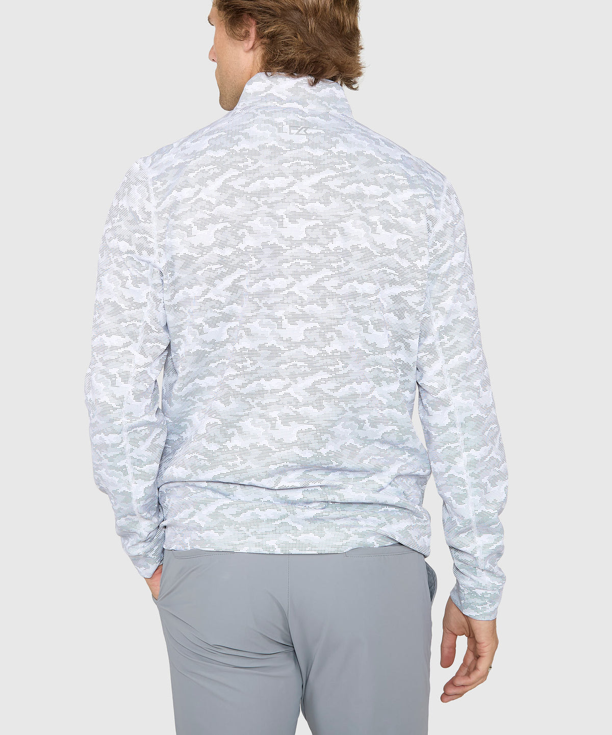 Cutter & Buck Traverse Camo Print Stretch Quarter Zip Pullover, Men's Big & Tall