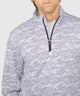 Cutter & Buck Traverse Camo Print Stretch Quarter Zip Pullover