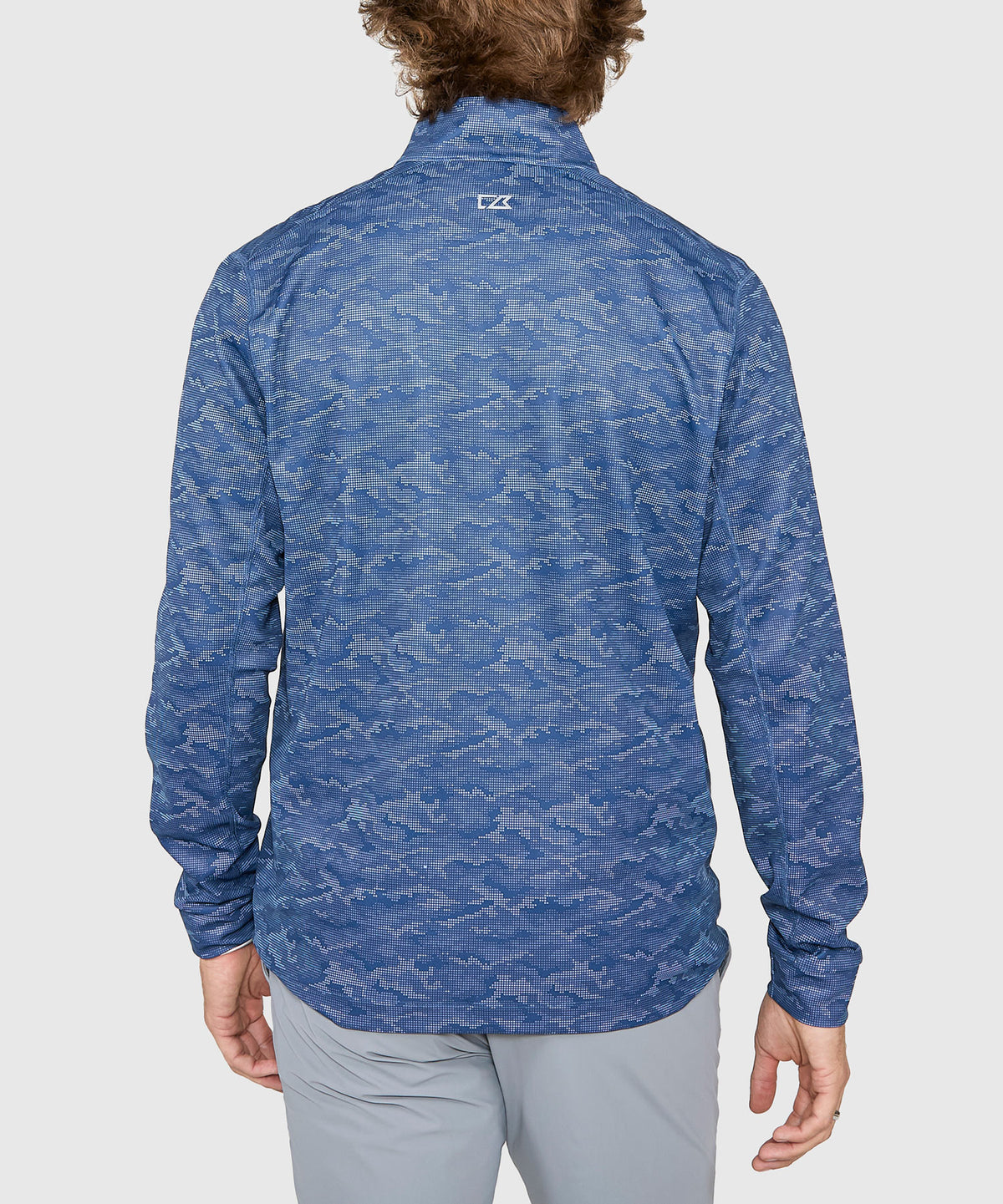 Cutter & Buck Traverse Camo Print Stretch Quarter Zip Pullover, Men's Big & Tall