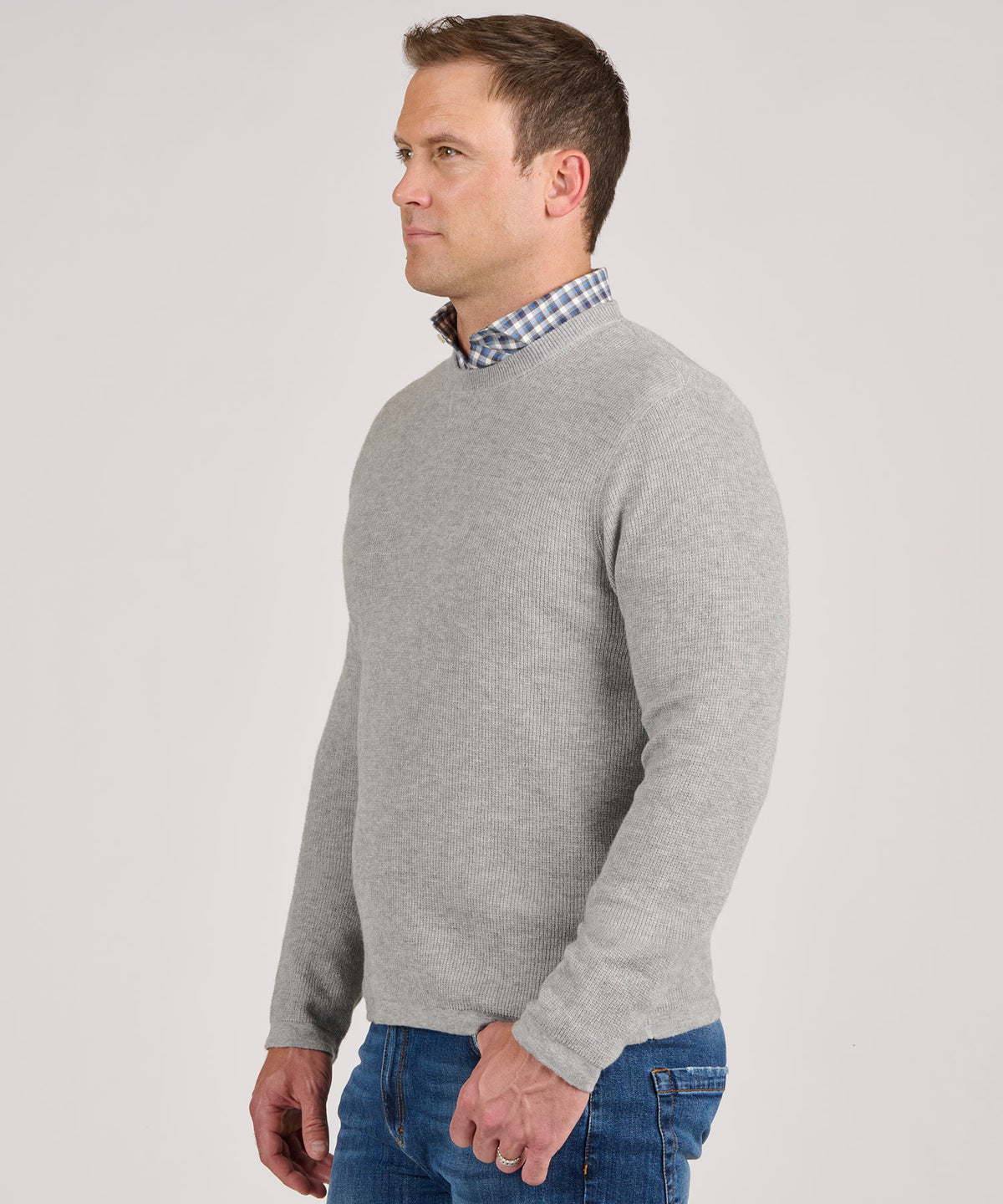Westport Black Reversible Crew Sport Pullover Sweater, Men's Big & Tall