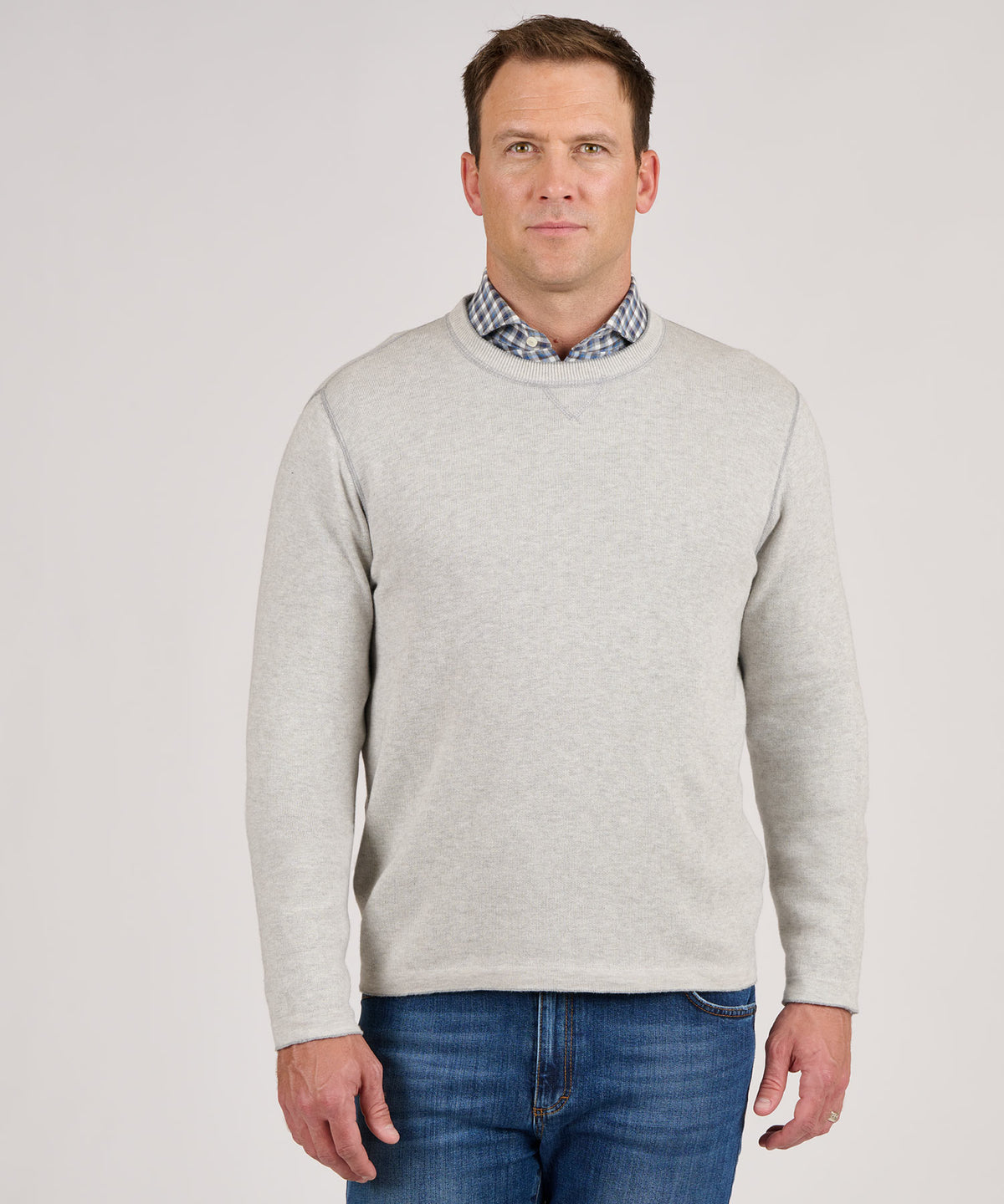 Westport Black Reversible Crew Sport Pullover Sweater, Men's Big & Tall
