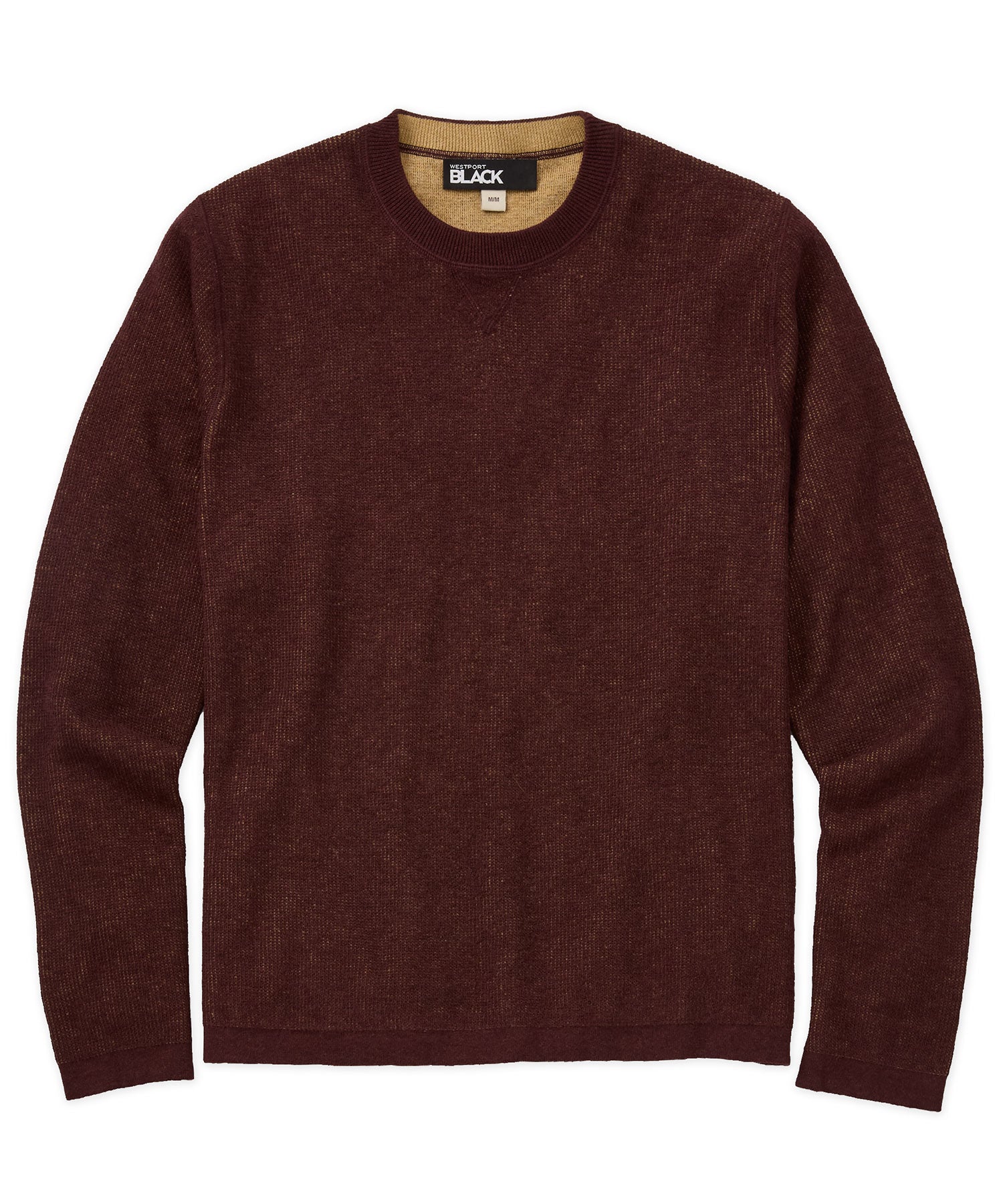 Westport Black Reversible Crew Sport Pullover Sweater, Men's Big & Tall