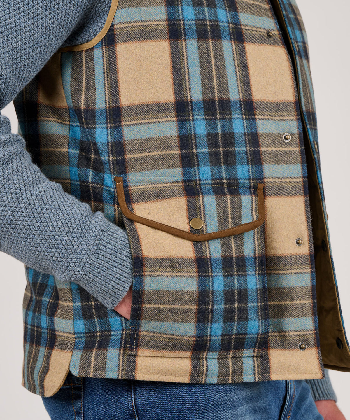 Westport Black Reversible Quilted Plaid Vest, Men's Big & Tall